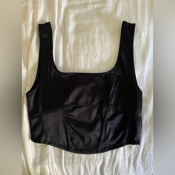 Faux Leather Tank Top - Picture 1 of 3